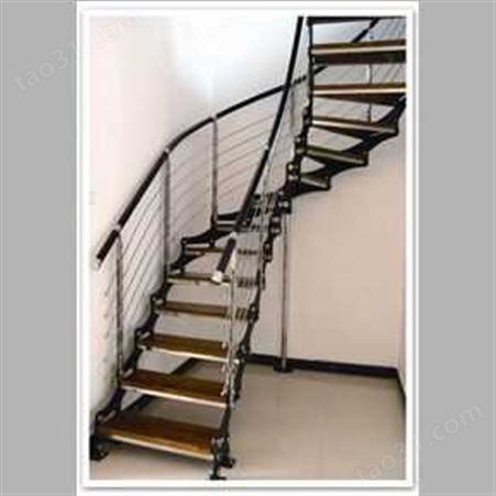15南京御步楼梯-钢木楼梯