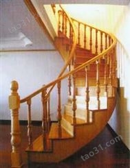 雅固楼梯-实木雕刻楼梯-19