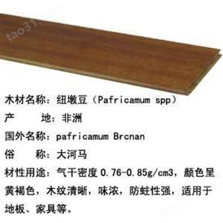 纽墩豆（Pafricamum spp）金豪威木业-绿家地板-实木地板系列